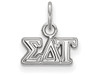 Sororities SS001SDT Sterling Silver LogoArt Sigma Delta Tau XS Pendant