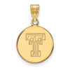 LogoArt GP039TXT Sterling Silver w/GP LogoArt Texas Tech Universit