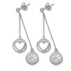 Logo Art BLU015BLERD-SS Toronto Blue Jays S/S TORONTO BLUE JAYS BELOVED HEART EARRINGS