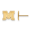 LogoArt GP030MTU Montana State Extra Small (3/8 Inch) Post Earrings (Gold Plated)