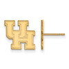 LogoArt GP008UHO Houston Small (1/2 Inch) Post Earrings (Gold Plated).