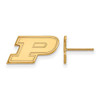 LogoArt GP008PU Purdue Extra Small (3/8 Inch) Post Earrings (Gold Plated).