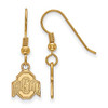 LogoArt GP006OSU Ohio State Extra Small (3/8 Inch) Dangle Earrings Wire (Gold Plated).