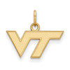 LogoArt GP001VTE Sterling Silver w/GP Virginia Tech XS Pendant.