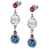 Logo Art CAN065ER-CR Montreal Canadiens MONTREAL CANADIENS CRYSTAL LOGO EARRINGS