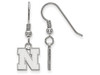 LogoArt SS082UNE Nebraska Extra Small (3/8 Inch) Earrings Dangle (Sterling Silver)