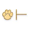LogoArt 1Y008CU Clemson Extra Small (3/8 Inch) Post Earrings (10k Yellow Gold)