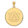 LogoArt GP080AU Sterling Silver w/GP LogoArt Auburn University XL