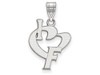 LogoArt SS068UFL Sterling Silver LogoArt University of Florida Large I Love Logo Pendant