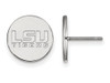 LogoArt SS059LSU LSU Small (1/2 Inch) Disc Earrings (Sterling Sliver).