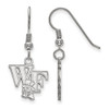 LogoArt SS046WFU Sterling Silver LogoArt Wake Forest University Small Dangle Earrings