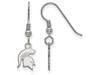 LogoArt SS048MIS Michigan State Extra Small (3/8 Inch) Dangle Earrings Wire (Sterling Silver).