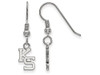LogoArt SS048KSU Kansas State Extra Small (3/8 Inch) Dangle Earrings Wire (Sterling Silver).