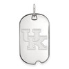 LogoArt SS027UK Sterling Silver LogoArt University of Kentucky Small Dog Tag