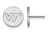 LogoArt SS037VTE Virginia Tech Small (1/2 Inch) Disc Earrings (Sterling Sliver)