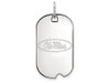 LogoArt SS027UMS Sterling Silver LogoArt University of Mississippi Small Dog Tag