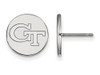 LogoArt SS037GT Georgia Tech Small (1/2 Inch) Disc Earrings (Sterling Sliver)