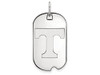 LogoArt SS027UTN Sterling Silver LogoArt University of Tennessee Small Dog Tag