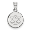 LogoArt SS037AU Sterling Silver LogoArt Auburn University Small Disc Pendant