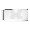 LogoArt SS024UM Sterling Silver LogoArt Michigan (Univ Of) Money Clip