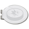 Logo Art SHA095-MC NHL San Jose Sharks Laser Etched Silver Plated Money Clip