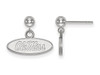 LogoArt SS010UMS Sterling Silver LogoArt University of Mississippi Earrings Dangle Ball