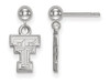 LogoArt SS010TXT Texas Tech Earrings Dangle Ball (Sterling Silver).