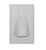 ICC IC640BSSWH Faceplate Bulk Nose White 1 Gang.