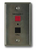 Valcom V-2970 Emergency/Normal Call Switch with Volume Control, Stainless Steel.
