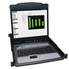 Tripp Lite B020-U08-19-K 8-Port Console KVM Switch w/ 19" LCD & 8 PS2/USB Combo Cables.