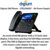Digium 1TELD060LF Phone, D60, 2-Line SIP with HD Voice, 4.3 Inch Color Display, Icon Keys