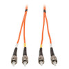 Tripp Lite N302-03 Duplex Multimode 62.5/125 Fiber Patch Cable ST/ST - Patch cable - ST multi-mode (M) - ST multi-mode (M) - 3 ft - fiber optic.