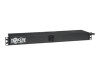 Tripp Lite PDU1220T Basic PDU, 20A, 13 Outlets (5-15/20R), 120V, L5-20P Input, 15 ft. Cord, 1U Rack-Mount Power ().