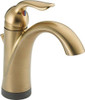 Delta 538T-CZ-DST Faucet Lahara Single Handle Bathroom Faucet with Touch2O.xt Technology, Champagne Bronze