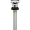 Delta 72174-SS  Square Push Pop-Up Bathroom Sink Drain without Overflow, Stainless