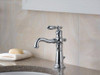 Delta 555LF  Victorian Single Handle Centerset Bathroom Faucet, Chrome