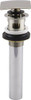 Delta 72175-PN  Square Push Pop-Up Bathroom Sink Drain with Overflow, Polished Nickel