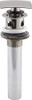 Delta 72175-SS  Square Push Pop-Up Bathroom Sink Drain with Overflow, Stainless