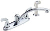 Delta B2410LF  Foundations: Two Handle Kitchen Faucet With Spray CHROME