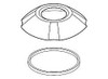 Delta RP61285SS  Addison: Hand Shower Base And Gasket - Roman Tub STAINLESS