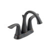 Delta 2538-RBTP-DST  Lahara Two Lever Handle Centerset Bathroom Faucet with 50/50 Pop-Up Drain, Venetian Bronze