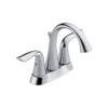 Delta 2538-TP-DST  Lahara Two Lever Handle Centerset Bathroom Faucet with 50/50 Pop-Up Drain, Chrome