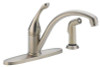 Delta 440-DST  Collins Single Handle Kitchen Faucet with Spray, Chrome