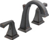 Delta 3551LF-RB  Dryden Two Handle Widespread Bathroom Faucet, Venetian Bronze