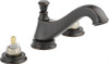 Delta 3595LF-RBMPU-LHP  Cassidy Two Handle Low-Arc Widespread Bathroom Faucet with Metal Pop-Up Drain and without Handles, Venetian Bronze