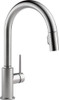 Delta 9159-AR-DST Faucet Trinsic Single Handle Pull-Down Kitchen Faucet with Magnetic Docking, Arctic Stainless
