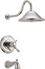 Delta T17T497-PN Faucet Cassidy MultiChoice 17T Series Tub and Shower Trim, Polished Nickel