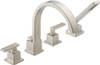 Delta T4753-SS  Vero: Roman Tub With Hand Shower Trim STAINLESS