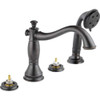 Delta T4797-RBLHP  Cassidy Roman Bathtub Faucet with Hand Shower Trim without Handles, Venetian Bronze