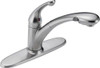 Delta 470-AR-DST  Signature Single Handle Pull-Out Kitchen Faucet, Arctic Stainless